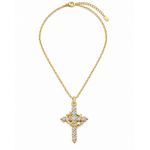 Crystal Crown Cross Necklace