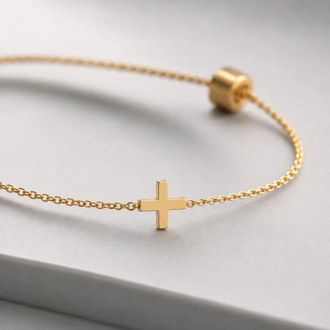 Minimalist Cross Bracelet